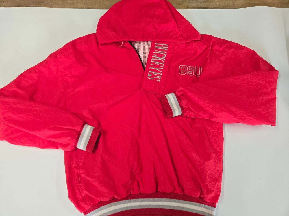 Vintage 90s Legends Athletic Ohio State Buckeyes Pullover Jacket L
